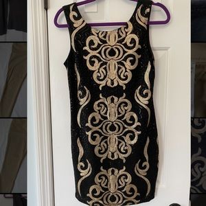 Black and Gold Dress